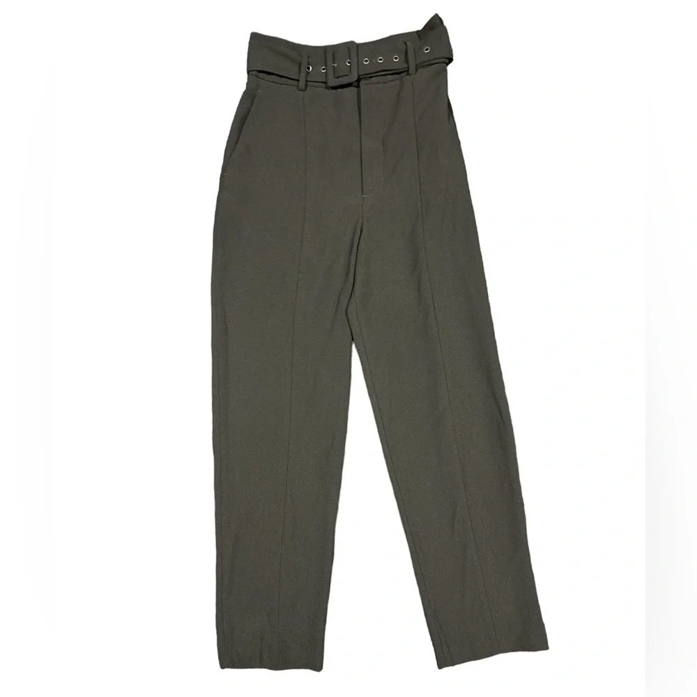 Zara belted black pants Small - Picture 2 of 6